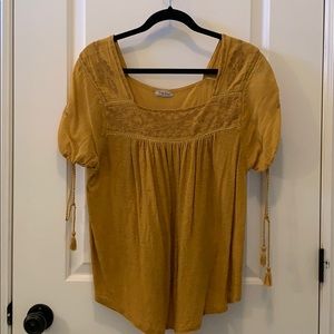 Lucky Brand Yellow Top